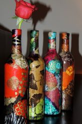 Garrafas de decoupage para o Ano Novo (mais de 170 fotos). Jóias DIY. Novas ideias e workshops