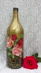 Garrafas de decoupage para o Ano Novo (mais de 170 fotos). Jóias DIY. Novas ideias e workshops