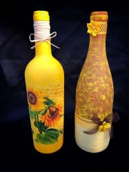 Garrafas de decoupage para o Ano Novo (mais de 170 fotos). Jóias DIY. Novas ideias e workshops