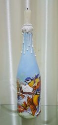 Garrafas de decoupage para o Ano Novo (mais de 170 fotos). Jóias DIY. Novas ideias e workshops