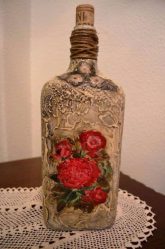 Garrafas de decoupage para o Ano Novo (mais de 170 fotos). Jóias DIY. Novas ideias e workshops