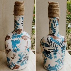 Garrafas de decoupage para o Ano Novo (mais de 170 fotos). Jóias DIY. Novas ideias e workshops