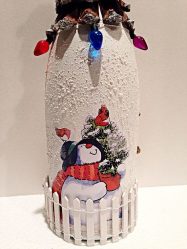 Garrafas de decoupage para o Ano Novo (mais de 170 fotos). Jóias DIY. Novas ideias e workshops