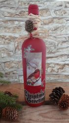 Garrafas de decoupage para o Ano Novo (mais de 170 fotos). Jóias DIY. Novas ideias e workshops