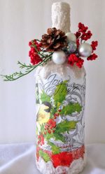 Garrafas de decoupage para o Ano Novo (mais de 170 fotos). Jóias DIY. Novas ideias e workshops