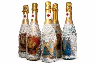 Garrafas de decoupage para o Ano Novo (mais de 170 fotos). Jóias DIY. Novas ideias e workshops