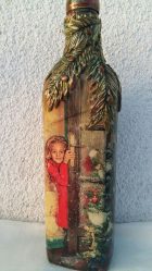 Garrafas de decoupage para o Ano Novo (mais de 170 fotos). Jóias DIY. Novas ideias e workshops