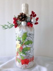 Garrafas de decoupage para o Ano Novo (mais de 170 fotos). Jóias DIY. Novas ideias e workshops