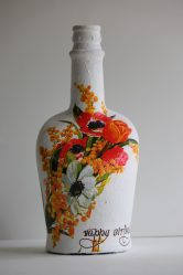 Garrafas de decoupage para o Ano Novo (mais de 170 fotos). Jóias DIY. Novas ideias e workshops