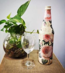 Garrafas de decoupage para o Ano Novo (mais de 170 fotos). Jóias DIY. Novas ideias e workshops