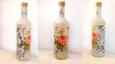 Garrafas de decoupage para o Ano Novo (mais de 170 fotos). Jóias DIY. Novas ideias e workshops