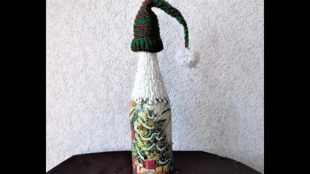 Garrafas de decoupage para o Ano Novo (mais de 170 fotos). Jóias DIY. Novas ideias e workshops