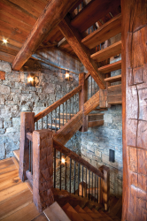 Escadas de madeira para o segundo andar em uma casa particular (75 + Fotos): pontos importantes que você deve prestar atenção ao escolher
