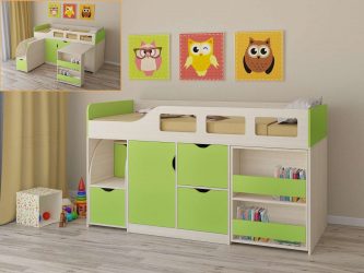 Berços do ano para meninos e meninas: projetos multifuncionais que serão confortáveis ​​para bebês