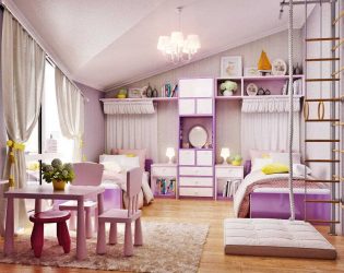 O que deve ser quarto das crianças (310+ fotos): Escolhendo papel de parede, piso, teto, berço