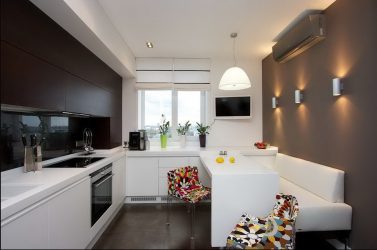 Como abordar o projeto de uma cozinha moderna de 12 metros quadrados? 190+ Fotos de idéias reais (angulares, retangulares, layouts quadrados)