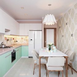 Como abordar o projeto de uma cozinha moderna de 12 metros quadrados? 190+ Fotos de idéias reais (angulares, retangulares, layouts quadrados)