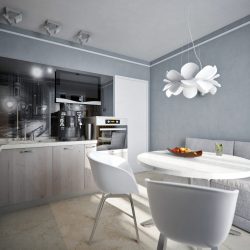 Como abordar o projeto de uma cozinha moderna de 12 metros quadrados? 190+ Fotos de idéias reais (angulares, retangulares, layouts quadrados)