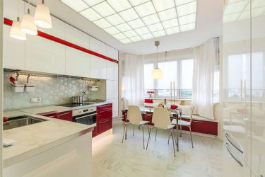 Como abordar o projeto de uma cozinha moderna de 12 metros quadrados? 190+ Fotos de idéias reais (angulares, retangulares, layouts quadrados)
