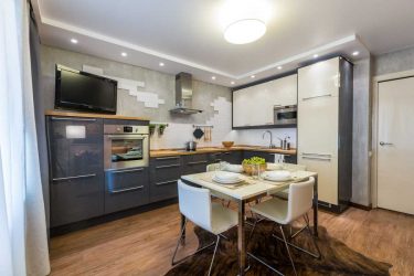 Como abordar o projeto de uma cozinha moderna de 12 metros quadrados? 190+ Fotos de idéias reais (angulares, retangulares, layouts quadrados)