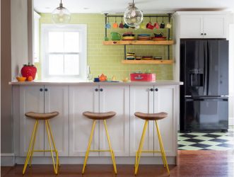 220+ fotos Novo design de cozinha 9 m2: design funcional e conciso