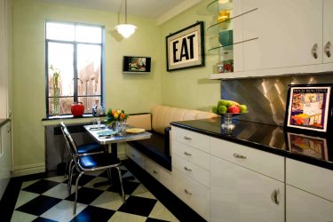 Como abordar o projeto de uma cozinha moderna de 12 metros quadrados? 190+ Fotos de idéias reais (angulares, retangulares, layouts quadrados)