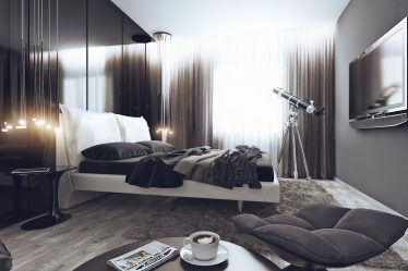 Design de quartos em estilo moderno: mais de 200 fotos de interiores simples e confortáveis
