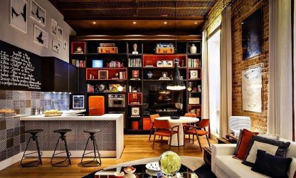 Brilho das cores e simplicidade do Interior: Design no estilo do Loft (170+ fotos)