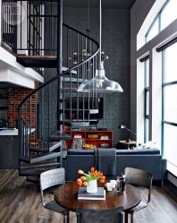 Brilho das cores e simplicidade do Interior: Design no estilo do Loft (170+ fotos)