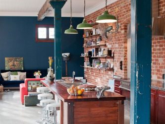 Brilho das cores e simplicidade do Interior: Design no estilo do Loft (170+ fotos)