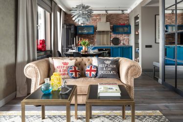 Brilho das cores e simplicidade do Interior: Design no estilo do Loft (170+ fotos)