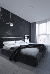 235 + Design Fotos em cores escuras: Dark or Cozy? Excepcionalmente elegante e moderno interior (quarto, sala, cozinha, banheiro)