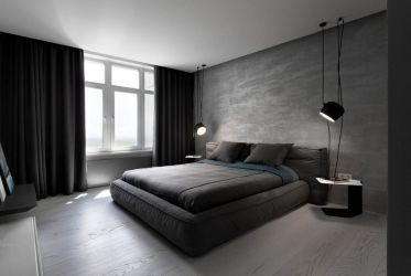 235 + Design Fotos em cores escuras: Dark or Cozy? Excepcionalmente elegante e moderno interior (quarto, sala, cozinha, banheiro)
