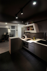 235 + Design Fotos em cores escuras: Dark or Cozy? Excepcionalmente elegante e moderno interior (quarto, sala, cozinha, banheiro)