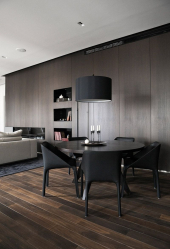 235 + Design Fotos em cores escuras: Dark or Cozy? Excepcionalmente elegante e moderno interior (quarto, sala, cozinha, banheiro)
