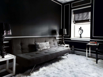 235 + Design Fotos em cores escuras: Dark or Cozy? Excepcionalmente elegante e moderno interior (quarto, sala, cozinha, banheiro)