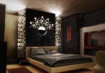 235 + Design Fotos em cores escuras: Dark or Cozy? Excepcionalmente elegante e moderno interior (quarto, sala, cozinha, banheiro)