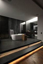 235 + Design Fotos em cores escuras: Dark or Cozy? Excepcionalmente elegante e moderno interior (quarto, sala, cozinha, banheiro)