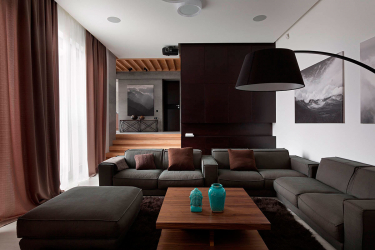 235 + Design Fotos em cores escuras: Dark or Cozy? Excepcionalmente elegante e moderno interior (quarto, sala, cozinha, banheiro)