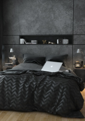 235 + Design Fotos em cores escuras: Dark or Cozy? Excepcionalmente elegante e moderno interior (quarto, sala, cozinha, banheiro)
