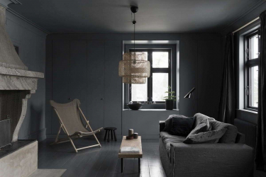 235 + Design Fotos em cores escuras: Dark or Cozy? Excepcionalmente elegante e moderno interior (quarto, sala, cozinha, banheiro)