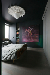 235 + Design Fotos em cores escuras: Dark or Cozy? Excepcionalmente elegante e moderno interior (quarto, sala, cozinha, banheiro)