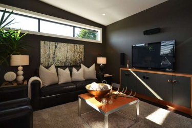 235 + Design Fotos em cores escuras: Dark or Cozy? Excepcionalmente elegante e moderno interior (quarto, sala, cozinha, banheiro)