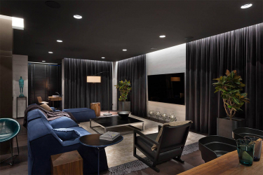 235 + Design Fotos em cores escuras: Dark or Cozy? Excepcionalmente elegante e moderno interior (quarto, sala, cozinha, banheiro)