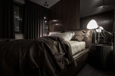 235 + Design Fotos em cores escuras: Dark or Cozy? Excepcionalmente elegante e moderno interior (quarto, sala, cozinha, banheiro)
