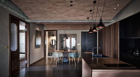 235 + Design Fotos em cores escuras: Dark or Cozy? Excepcionalmente elegante e moderno interior (quarto, sala, cozinha, banheiro)