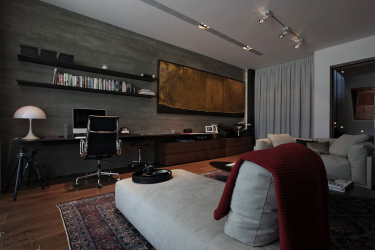 235 + Design Fotos em cores escuras: Dark or Cozy? Excepcionalmente elegante e moderno interior (quarto, sala, cozinha, banheiro)