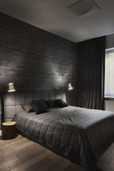 235 + Design Fotos em cores escuras: Dark or Cozy? Excepcionalmente elegante e moderno interior (quarto, sala, cozinha, banheiro)