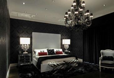 235 + Design Fotos em cores escuras: Dark or Cozy? Excepcionalmente elegante e moderno interior (quarto, sala, cozinha, banheiro)