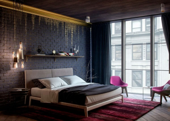 235 + Design Fotos em cores escuras: Dark or Cozy? Excepcionalmente elegante e moderno interior (quarto, sala, cozinha, banheiro)